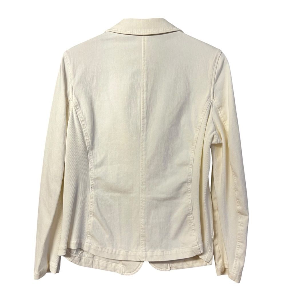 J McLaughlin Womens Stretch Blazer Jacket Size XL Preppy Minimalist Coastal - Picture 2 of 8